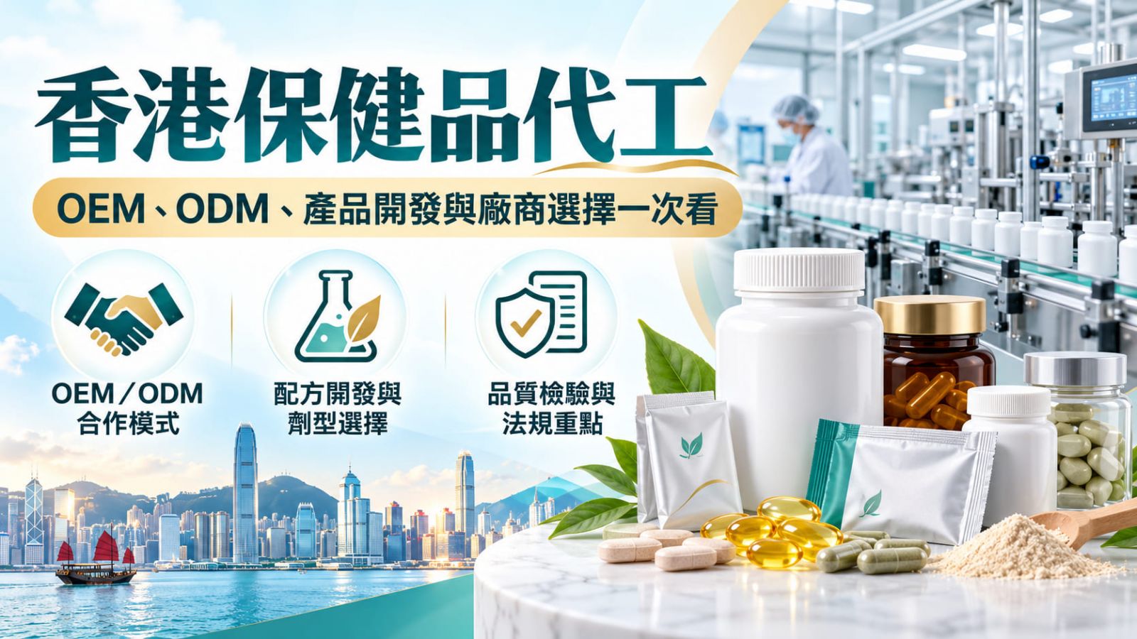 香港保健品代工怎麼做?OEM、ODM、產品開發與廠商選擇一次看